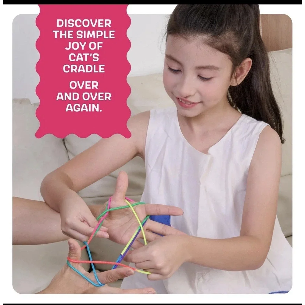 Dan&Darci Cat's Cradle String Game Book w/String - Step‎ by Step Illustrated